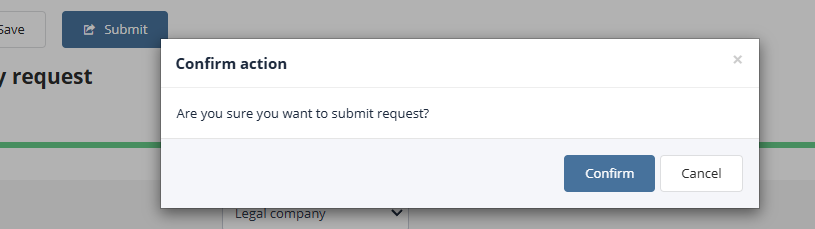 Signing the registration application