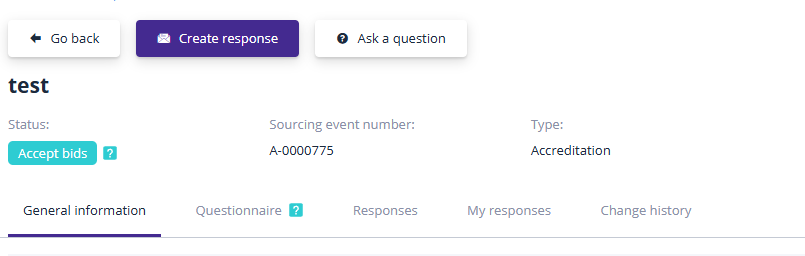 Create Application for Participation Button