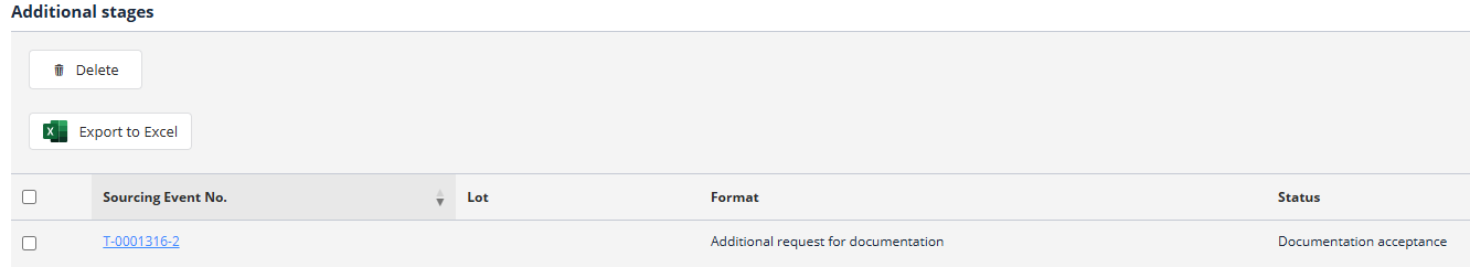 Navigating to the Additional Document Request Page