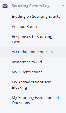 Menu Item "Certification Applications"