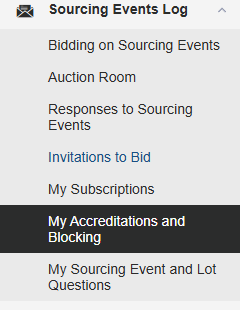 Section "My Certifications and Blocks"