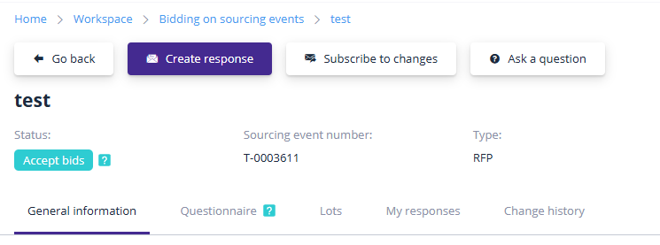Create Participation Application