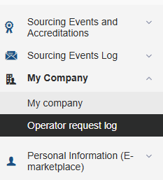 Operator Request Log